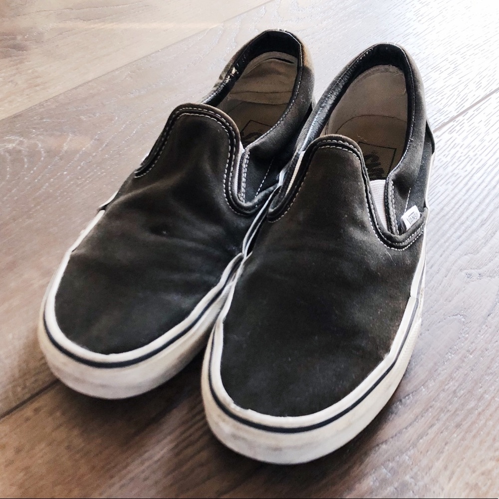 Black classic slip-on Vans